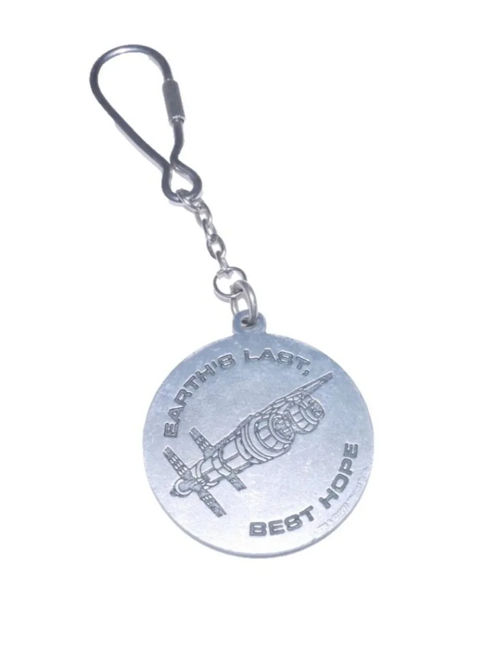 Vintage Babylon 5 Earth's Hope silver metal 2